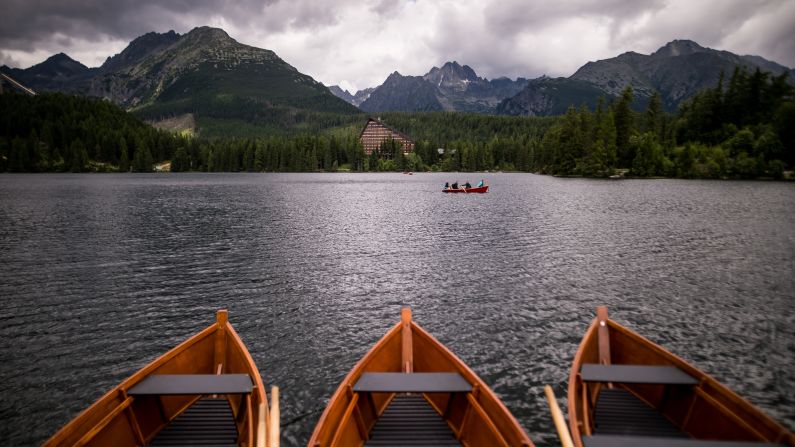 <strong>High Tatras, Slovakia: </strong>Štrbské Pleso lake lies on the Slovak side of the High Tatras mountains, at a surface elevation of 1,346 meters. 