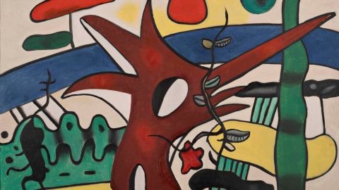 This Fernand Léger painting was among stolen artwork recovered from an alleged burglary ring.