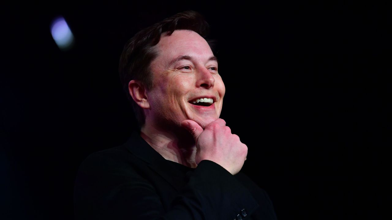 Tesla CEO Elon Musk speaks during the unveiling of the new Tesla Model Y in Hawthorne, California on March 14, 2019.