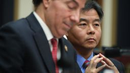 WASHINGTON, DC - FEBRUARY 08:   U.S. Rep. Ted Lieu (D-CA) (R) listens during a hearing before the House Judiciary Committee in the Rayburn House Office Building on Capitol Hill February 08, 2019 in Washington, DC. Following a subpoena fight between committee Chairman Jerrold Nadler (D-NY) and the Justice Department, Acting U.S. Attorney General Matthew Whitaker  was questioned about his oversight of special counsel Robert Mueller's investigation into Russian meddling in the 2016 presidential election.  (Photo by Alex Wong/Getty Images)