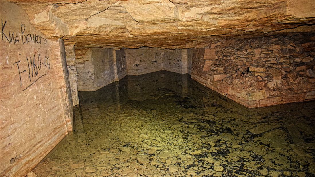 <strong>Still waters:</strong> One of several underground lakes located in the labyrinth-like network of tunnels.