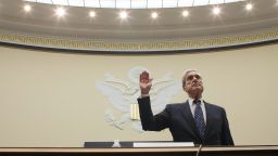 WASHINGTON, DC - JULY 24: (AFP OUT) Former Special Counsel Robert Mueller is sworn in before testifying before a House Judiciary Committee hearing about his report on Russian interference in the 2016 presidential election in the Rayburn House Office Building July 24, 2019 in Washington, DC. Mueller testified before the House Judiciary and Intelligence Committees. (Photo by Alex Brandon-Pool/Getty Images)