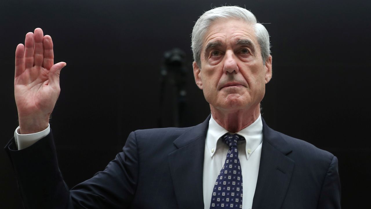 Former special counsel Robert Mueller is sworn in before testifying to the House Judiciary Committee on Wednesday, July 24. <a href="https://www.cnn.com/politics/live-news/robert-mueller-congress-testimony/index.html" target="_blank">Mueller testified</a> about his recently completed investigation into Russian election interference. It was just the second time in two years that he spoke publicly. <a href="https://www.cnn.com/2019/07/24/politics/gallery/mueller-testifies/index.html" target="_blank">In pictures: Mueller's long-awaited testimony</a>