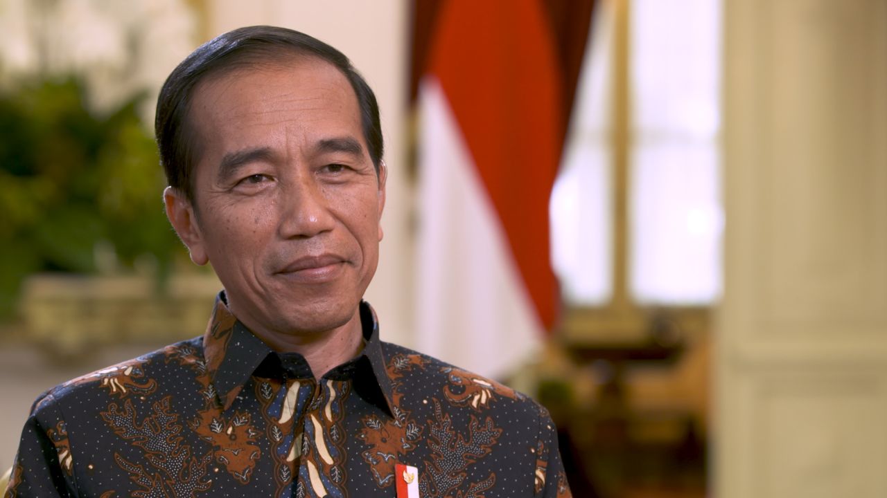 Indonesian President Joko Widodo at the Merdeka Palace in Jakarta in July 2019.