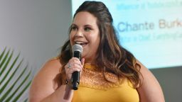 NEW YORK, NY - SEPTEMBER 09: Author Whitney Way Thore speaks onstage at 3rd annual theCURVYcon presented by Dia&co during New York Fashion Week on September 9, 2017 in New York City.  (Photo by Bryan Bedder/Getty Images for Curvy Events, LLC)