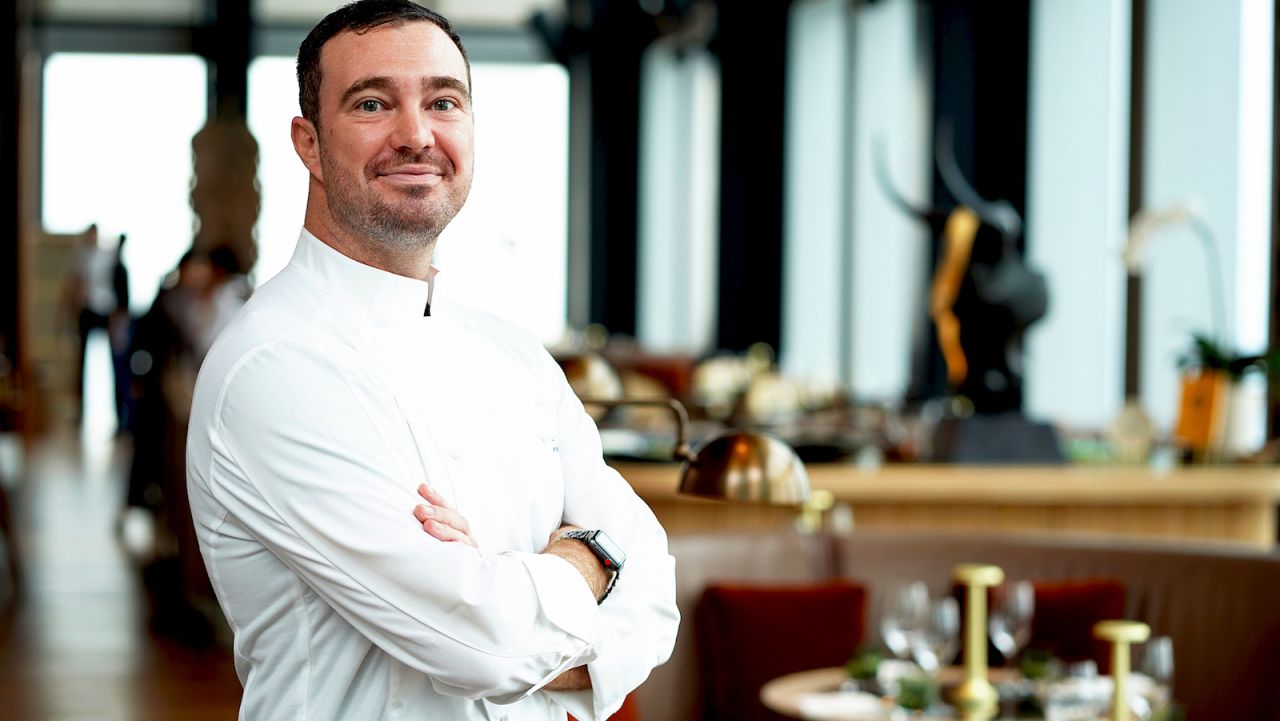 <strong>The man behind the menu:</strong> Leading Mahanakhon's kitchen is executive chef Joshua Cameron, formerly of New York's Eleven Madison Park -- awarded World's Best Restaurant in 2017. 