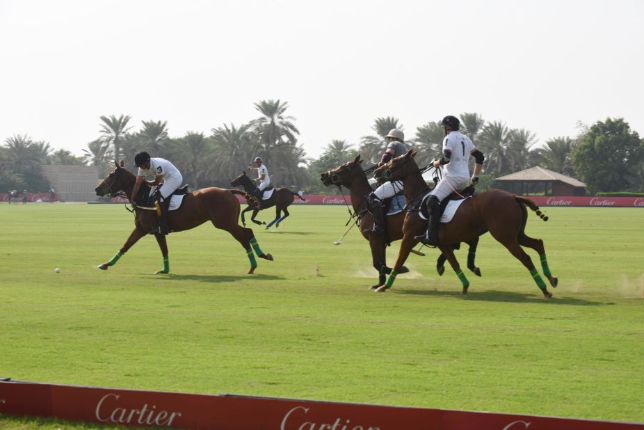 The "Sport of Kings" is popular with the royals and superwealthy of the Middle East. The International Dubai Polo Challenge (pictured) takes place in the lush oasis of the Desert Palm Club each year.