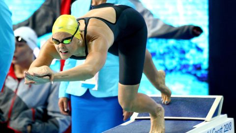 Shayna Jack of Australia competes during the 2018 Commonwealth Games.