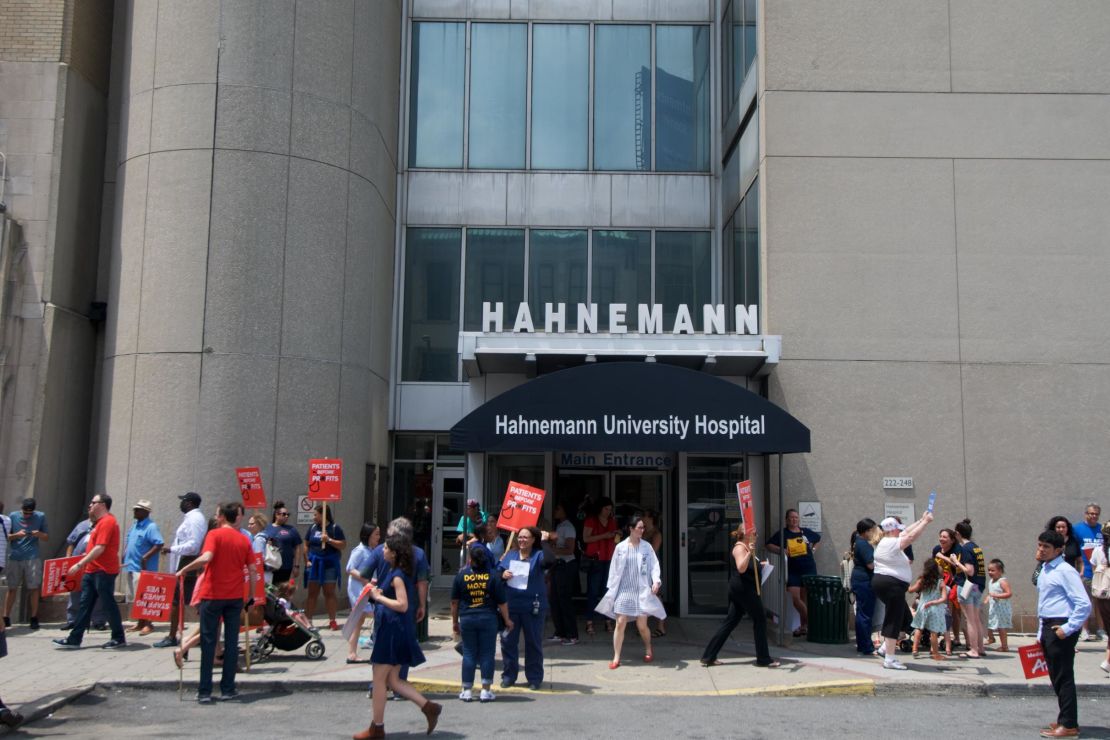 Hahnemann University Hospital served as the main safety-net hospital for downtown Philadelphia's neediest residents. But last week, it released its last patient. Within a month, 2,572 staff will all have been laid off.