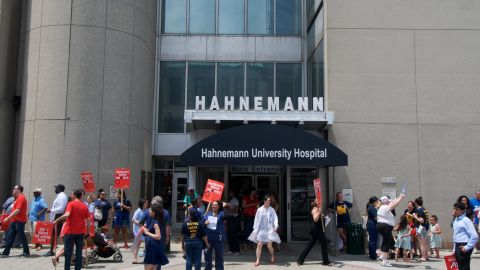 Hahnemann University Hospital served as the main safety-net hospital for downtown Philadelphia's neediest residents. But last week, it released its last patient. Within a month, 2,572 staff will all have been laid off.