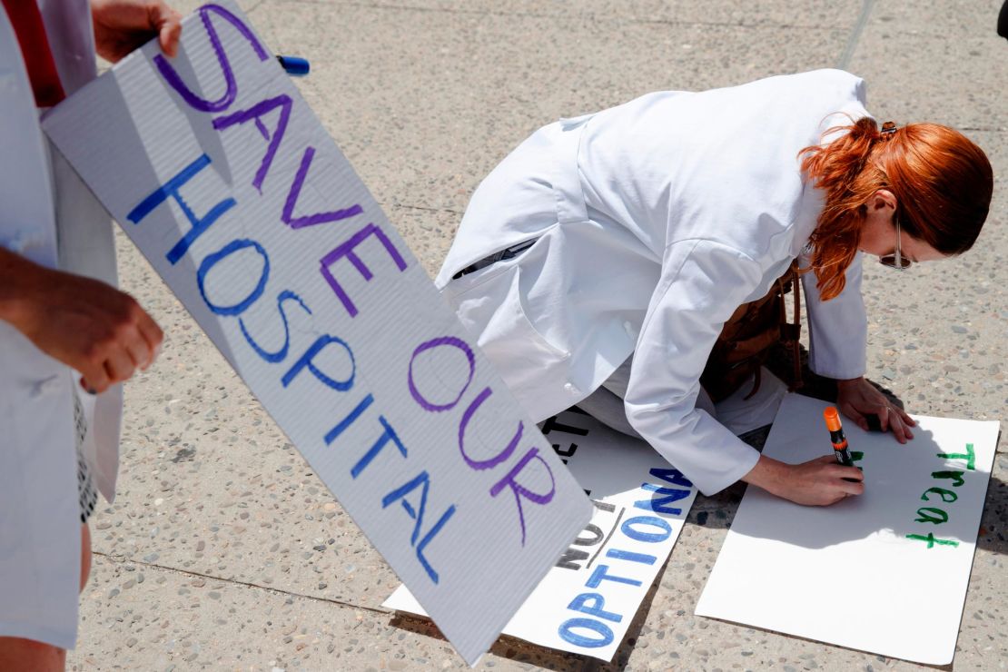 Doctors and nurses have been among those demonstrating against the closure of Hahnemann University Hospital in Philadelphia in protests over the last couple months.