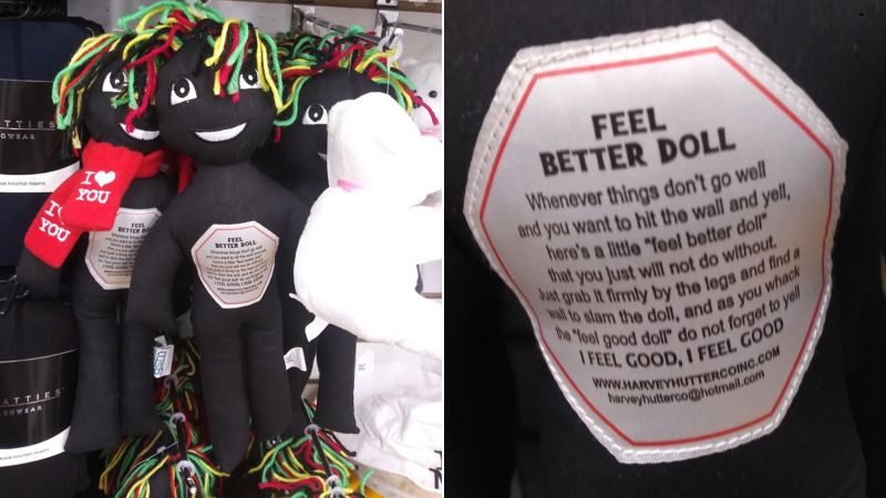 Black rag dolls intended to be abused were pulled from shelves after they were called racist CNN