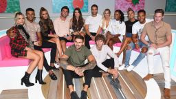 LONDON, ENGLAND - AUGUST 10:  Megan Barton Hanson, Wes Nelson, Georgia Steel, Dani Dyer, Jack Fincham, Laura Anderson, Paul Knops, Samira Mighty, Josh Denzel, Kaz Crossley and Alex George during the 'Love Island Live' photocall at ICC Auditorium on August 10, 2018 in London, England.  (Photo by Stuart C. Wilson/Getty Images)