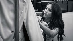 This undated handout photo issued on July 28, 2019 by Kensington Palace shows Britain's Meghan, Duchess of Sussex, Patron of Smart Works, in the workroom of the Smart Works London office. - Prince Harry's wife Meghan will guest edit the September issue of iconic fashion magazine British Vogue, which will see her in "candid conversation" with former first lady Michelle Obama. (Photo by @SussexRoyal / KENSINGTON PALACE / AFP) / XGTY / RESTRICTED TO EDITORIAL USE - MANDATORY CREDIT "AFP PHOTO / @SUSSEXROYAL" - NO MARKETING NO ADVERTISING CAMPAIGNS - NO COMMERCIAL USE - NO THIRD PARTY SALES - RESTRICTED TO SUBSCRIPTION USE - NO CROPPING OR MODIFICATION - DISTRIBUTED AS A SERVICE TO CLIENTS /         (Photo credit should read @SUSSEXROYAL/AFP/Getty Images)
