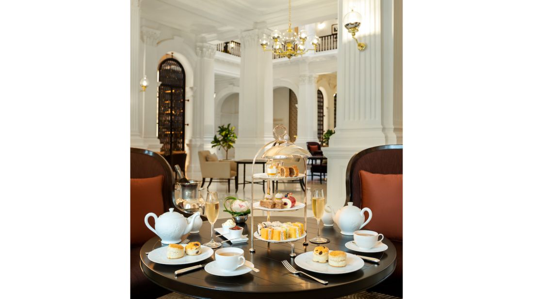 <strong>Afternoon tea: </strong>The Raffles Afternoon Tea experience has been moved to the Grand Lobby. Classic sandwiches, home-baked scones and cakes are served with a carefully curated collection of teas and Champagnes.