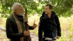 From Twitter: People across 180 countries will get to see the unknown side of PM @narendramodi as he ventures into Indian wilderness to create awareness about animal conservation & environmental change. Catch Man Vs Wild with PM Modi @DiscoveryIN on August 12 @ 9 pm. #PMModionDiscovery