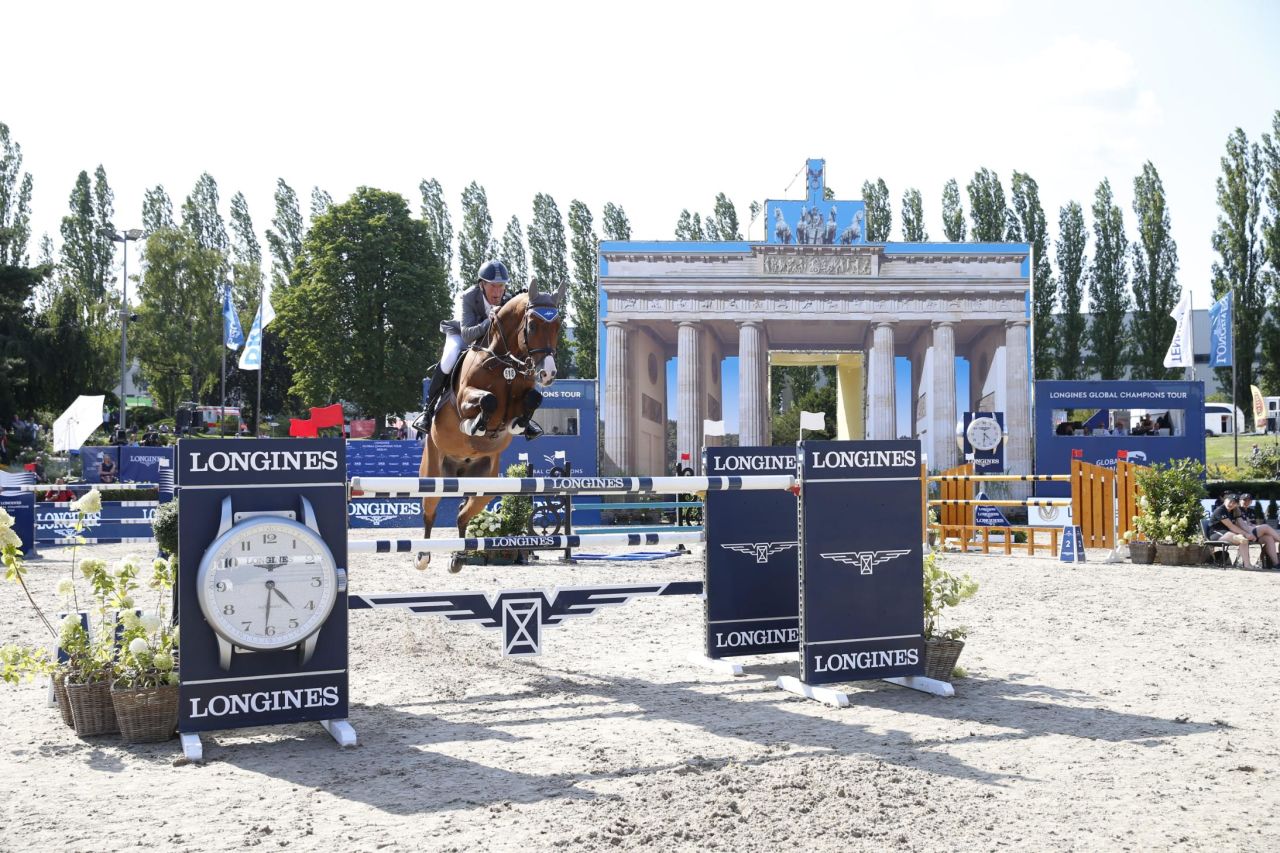 Germany's Ludger Beerbaum and Cool Feeling missed out by just 0.35 seconds.