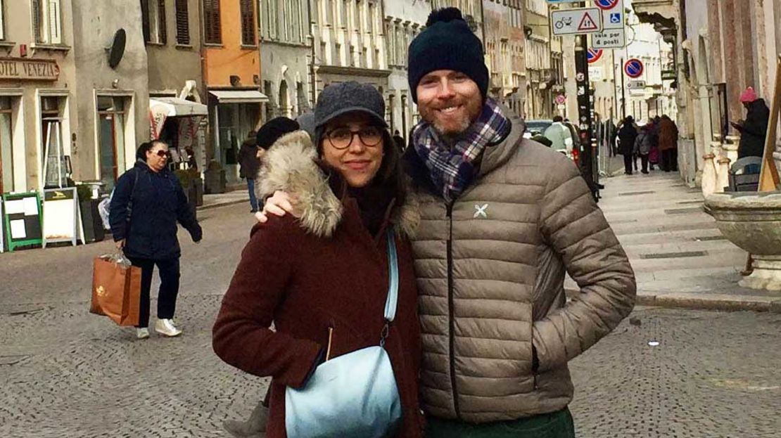 The couple were long distance for some time.