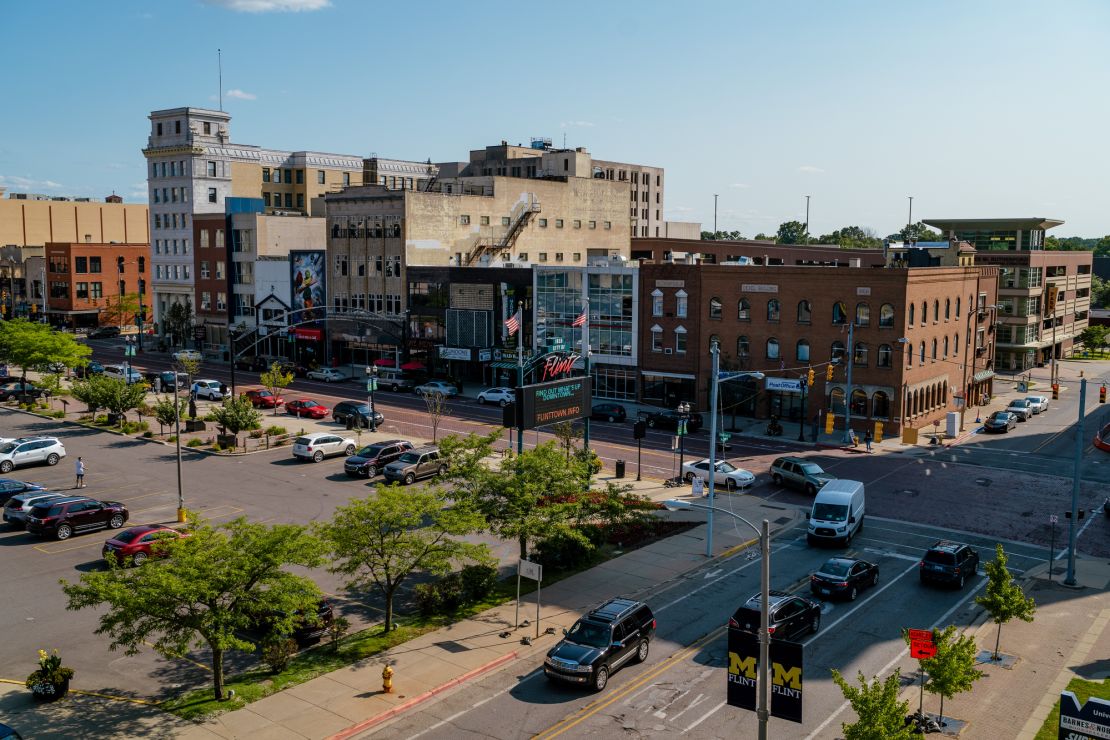 A view of downtown Flint.