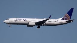 BURLINGAME, CALIFORNIA - MARCH 13: A United Airlines Boeing 737 Max 9 aircraft lands at San Francisco International Airport on March 13, 2019 in Burlingame, California. The United States has followed countries around the world and has grounded all Boeing 737 Max aircraft following a crash of an Ethiopia Airlines 737 Max 8.  (Photo by Justin Sullivan/Getty Images)