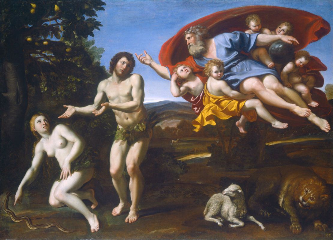 "The Rebuke of Adam and Eve" (1626) by Domenichino