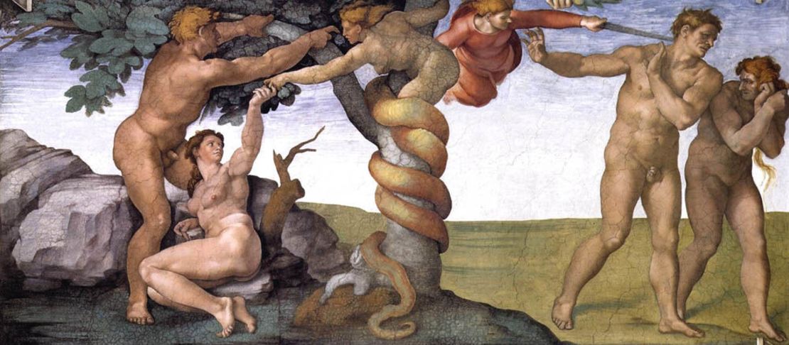 "The Fall of Man" (1512) by Michelangelo