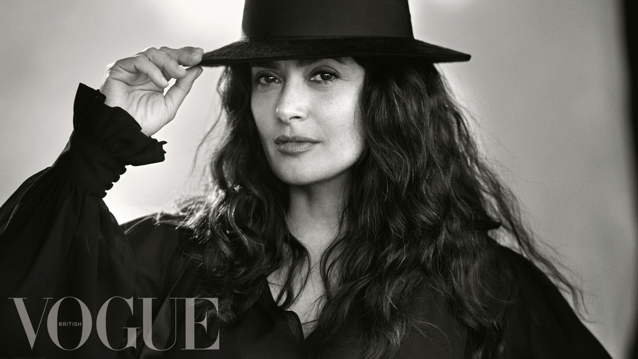 Salma Hayek collaborated with Duchess of Sussex Meghan Markle for British Vogue's September issue.
