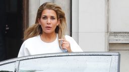 Princess Haya Bint al-Hussein of Jordan leaves the High Court in London on July 30, 2019. - Princess Haya, the estranged wife of the ruler of Dubai, Sheikh Mohammed bin Rashid Al-Maktoum, has applied for a forced marriage protection order, a London court heard on July 30, 2019, during a case about their children's welfare, Britain's PA news agency reported. (Photo by Tolga AKMEN / AFP)        (Photo credit should read TOLGA AKMEN/AFP/Getty Images)