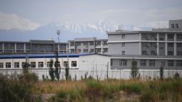 This photo taken on June 4, 2019 shows a facility believed to be a re-education camp where mostly Muslim ethnic minorities are detained, north of Akto in China's northwestern Xinjiang region. - As many as one million ethnic Uighurs and other mostly Muslim minorities are believed to be held in a network of internment camps in Xinjiang, but China has not given any figures and describes the facilities as "vocational education centres" aimed at steering people away from extremism. (Photo by GREG BAKER / AFP) / TO GO WITH AFP STORY CHINA-XINJIANG-MEDIA-RIGHTS-PRESS,FOCUS BY EVA XIAO        (Photo credit should read GREG BAKER/AFP/Getty Images)