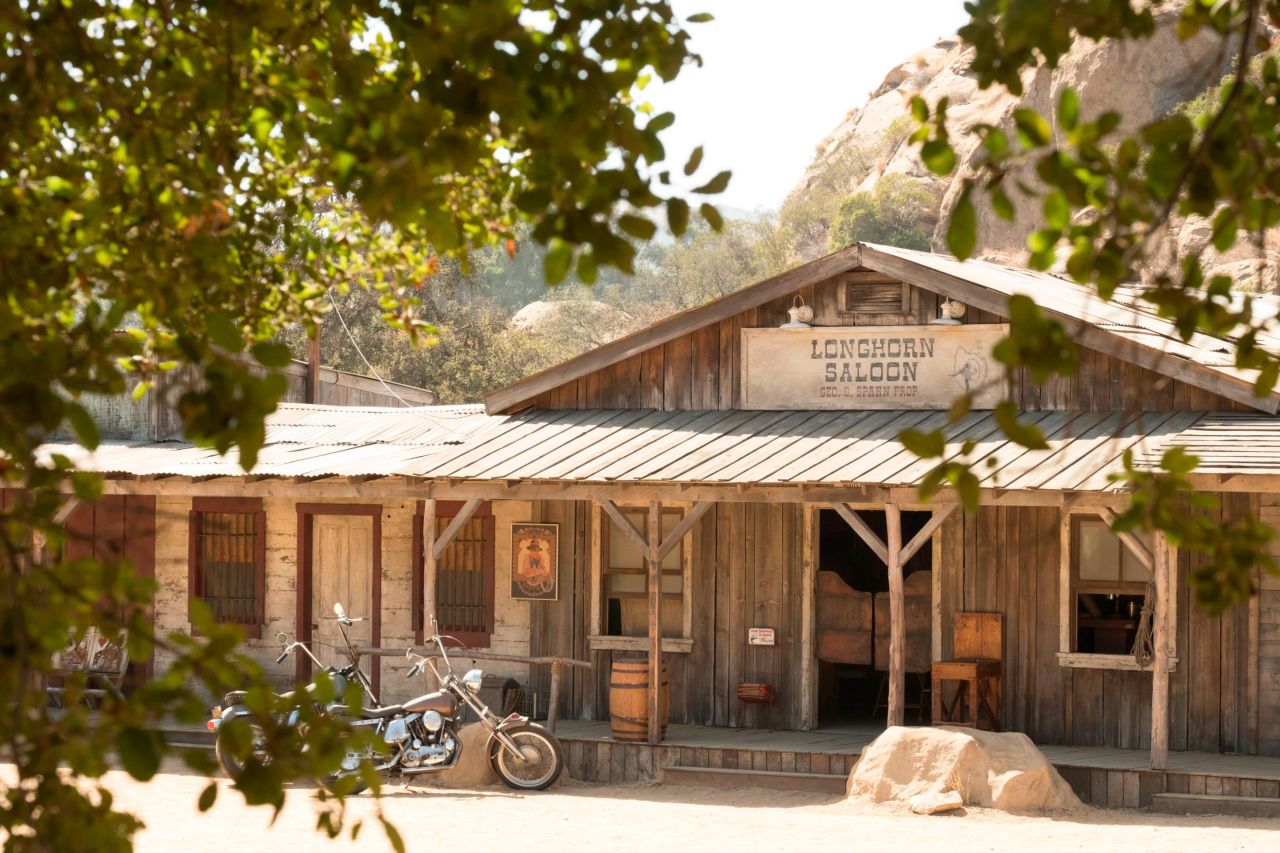 A section of the Spahn Ranch set for "Once Upon A Time," constructed in the Santa Susana Pass State Historic Park.