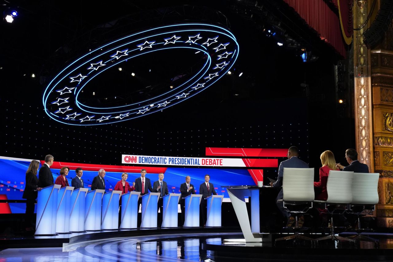 The lineups for each debate were chosen by a random draw.