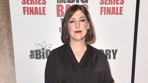 Mayim Bialik attends the series finale party for CBS' 