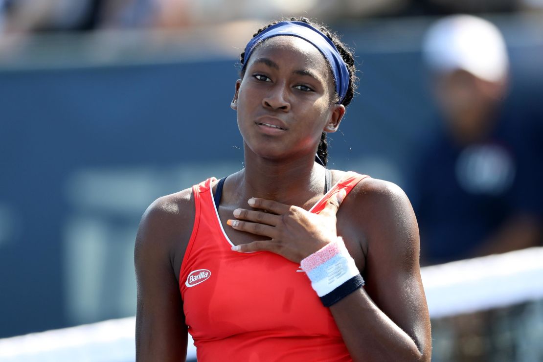 Cori "Coco" Gauff lost in straight sets in just her third career main draw.