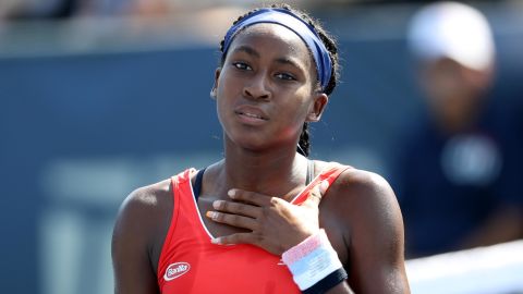 Cori "Coco" Gauff lost in straight sets in just her third career main draw. 