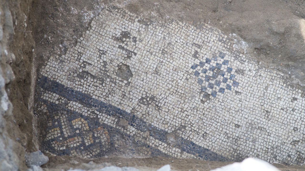 One archeologist says the discovery of this mosaic floor near the northern shore of the Sea of Galilee is "clear proof" that the church existe.