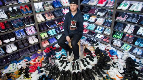 "I have a pretty reasonable collection in the sneaker world," says StockX co-founder Josh Luber. "It's around 400 pairs."