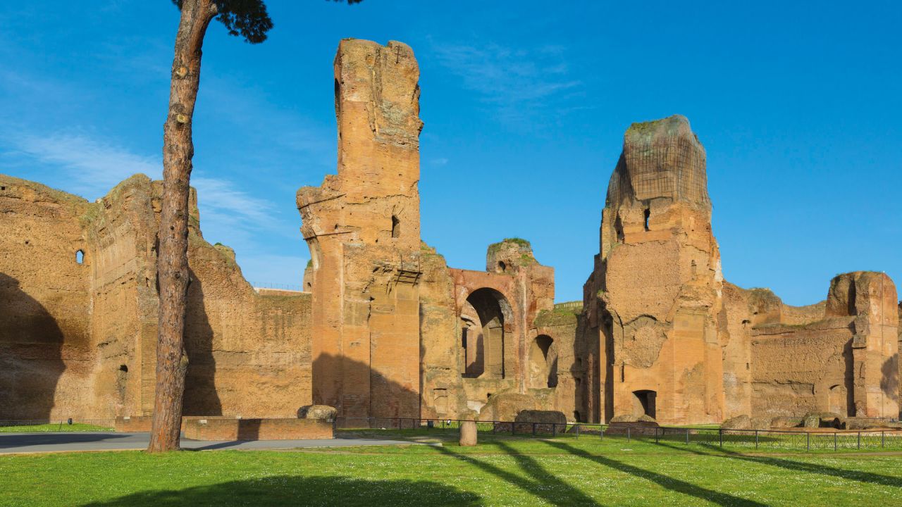 The McDonald's restaurant would have been built near the Baths of Carcalla.