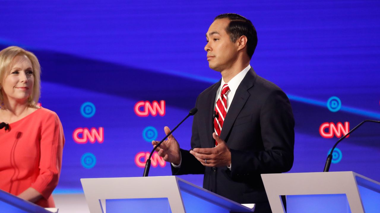 Castro was among the candidates <a href="https://www.cnn.com/politics/live-news/democratic-debate-july-31-2019/h_0ff30956c7353e2a6800999c032bdab9" target="_blank">who criticized Biden</a> over Obama-era deportations of undocumented immigrants. Castro, like Biden, served in Obama's administration."It looks like one of us has learned the lessons of the past and one of us hasn't," Castro said to Biden. "We need someone who actually has guts on this issue."