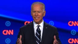 Presidential candidate Joe Biden participated in the CNN Democratic debate in Detroit on July 31.
