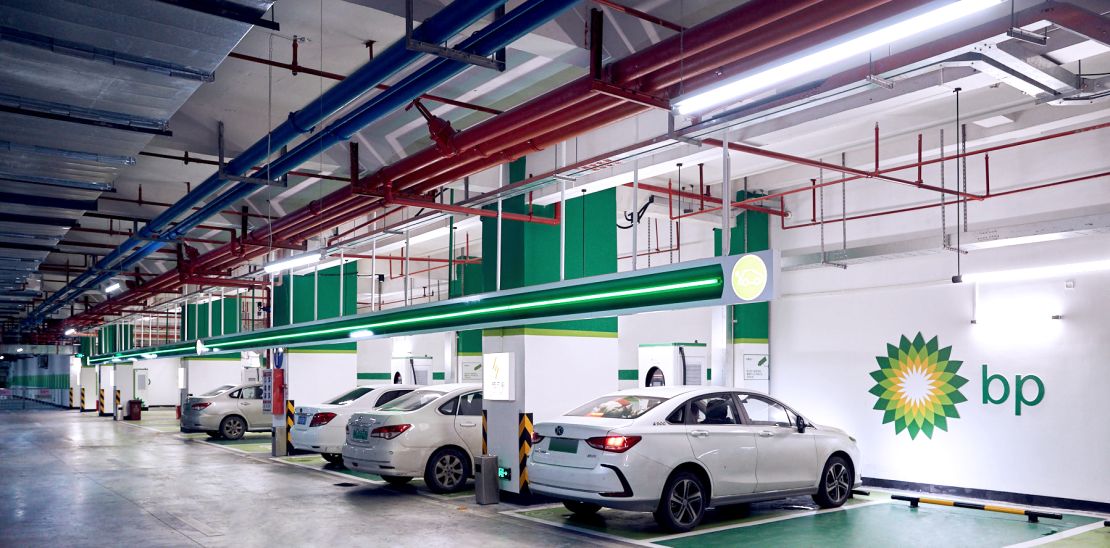 BP's charging hub in Guangzhou, Guangdong province, China.