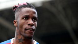 LONDON, ENGLAND - MAY 12: Wilfried Zaha of Crystal Palace during the Premier League match between Crystal Palace and AFC Bournemouth at Selhurst Park on May 12, 2019 in London, United Kingdom. (Photo by Christopher Lee/Getty Images)