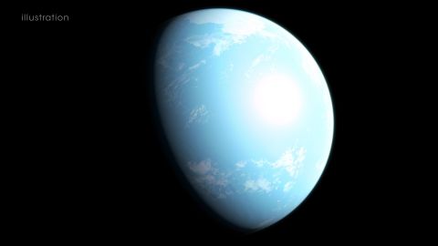 This is an artist's interpretation of what super-Earth GJ 357 d might look like. It lies within the habitable zone of its star which is 31 light-years from Earth.