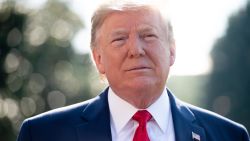 US President Donald Trump speaks to the media prior to departing from the South Lawn of the White House in Washington, DC, July 30, 2019, as he travels to the 400th anniversary of Jamestown. (Photo by SAUL LOEB / AFP) 