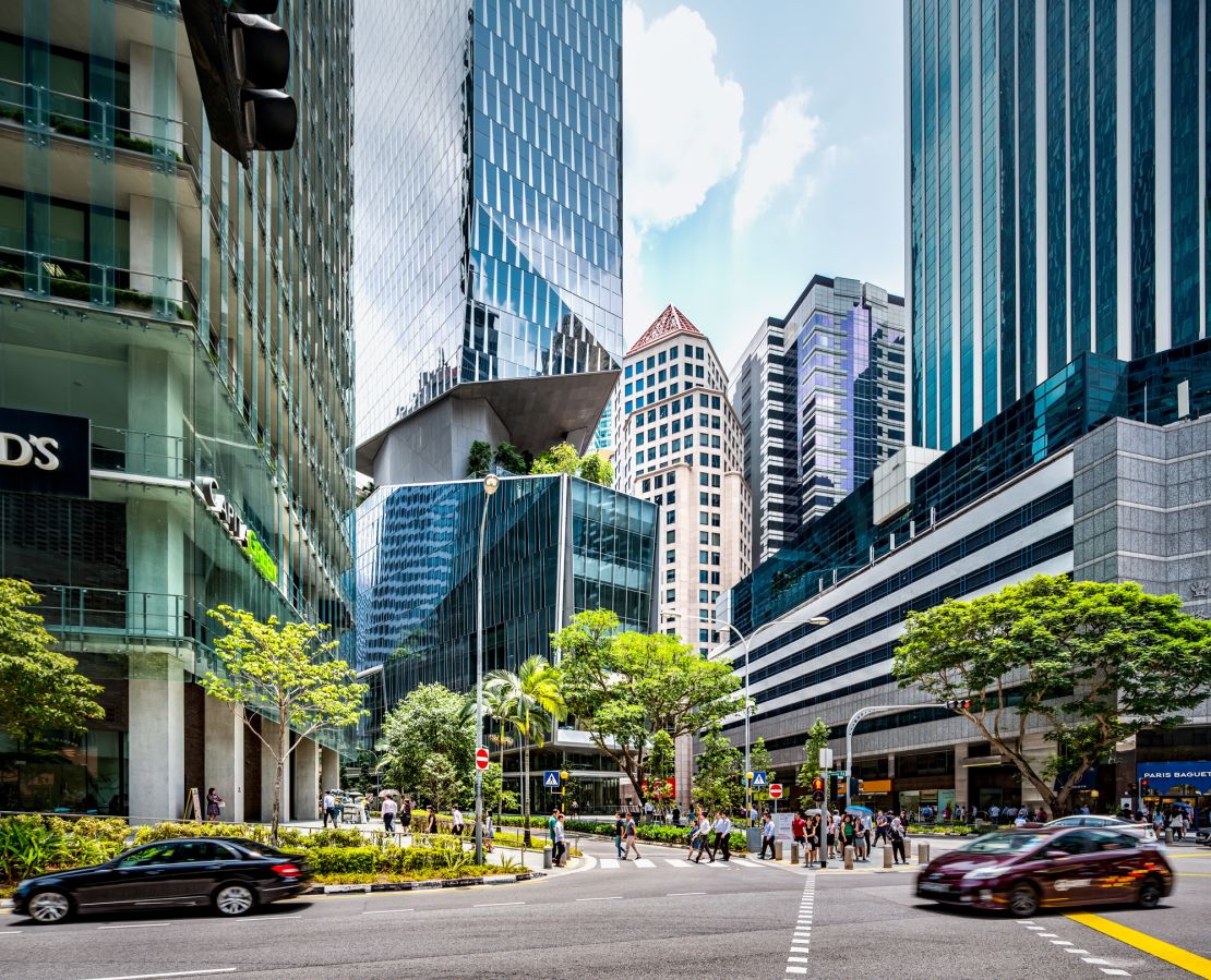 The newly-opened tower was designed to encourage "sustainable urbanism" in Singapore.