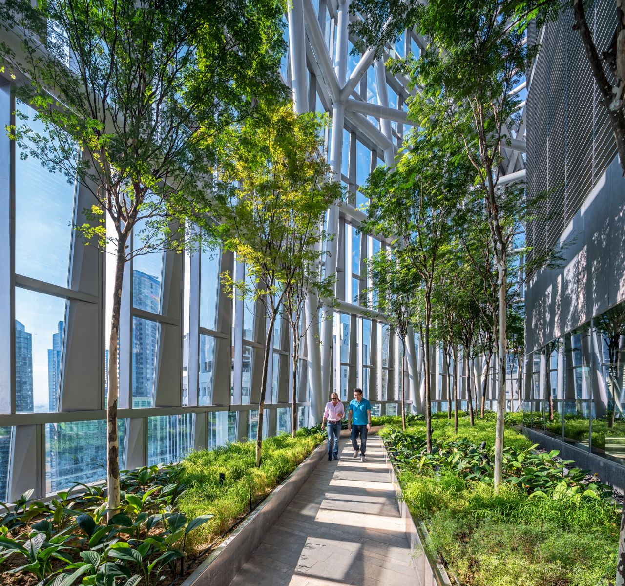 Singapore's Landscape Replacement Policy requires that developers replace any greenery lost with equal amounts of publicly accessible green space. 