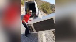 A man mocked recycling as he dumped a refrigerator off a cliff in Spain. He was fined $50,000 and had to retrieve it.