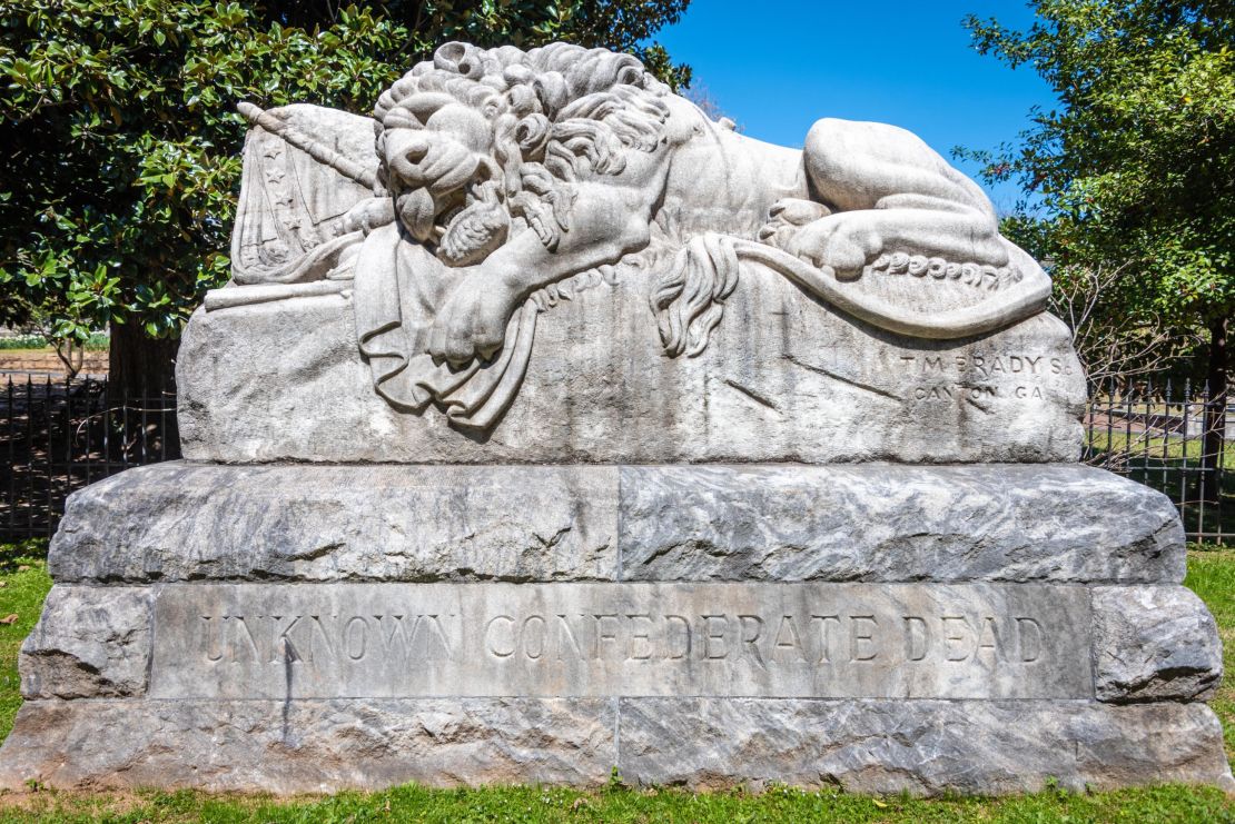 The Lion of the Confederacy, or The Lion of Atlanta, at Oakland Cemetery.