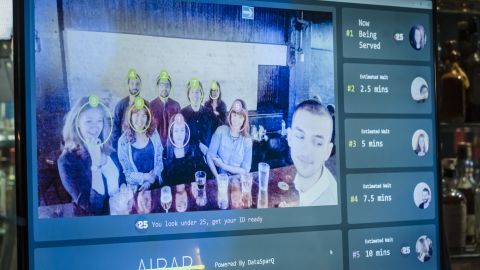 The AI bar will help bartenders sort out who's next for a pint.
