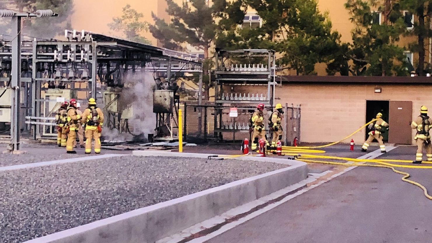 A power outage caused by a fire in Irvine has shut down John Wayne Airport, according to Irvine Police's verified twitted account.