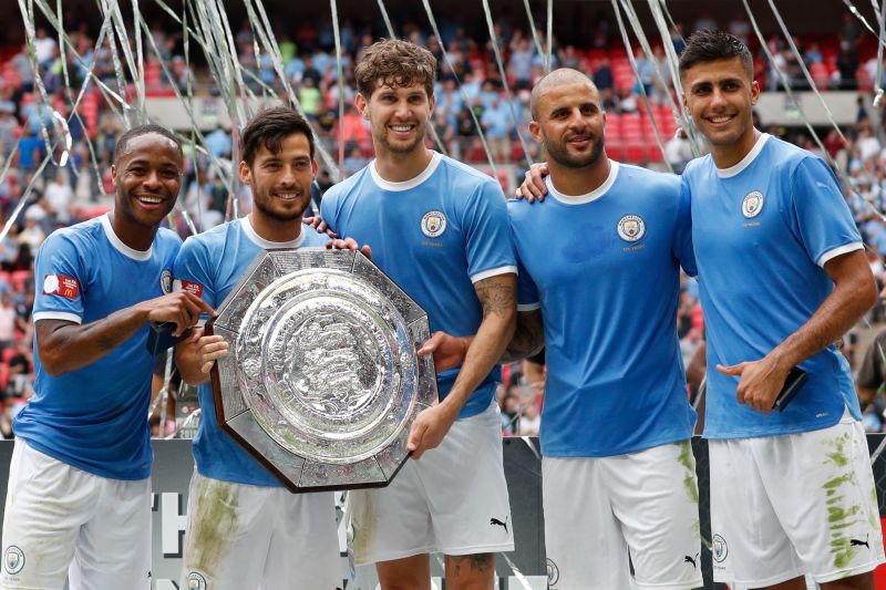 Man city hot sale community shield jersey